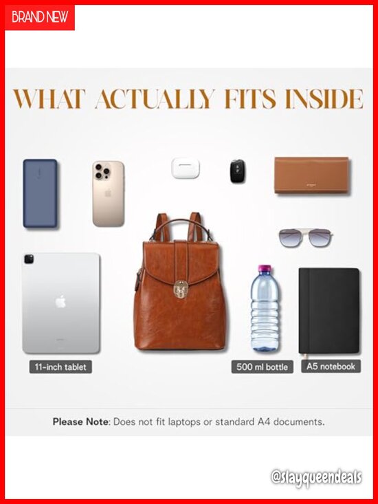 Structured Vegan Leather Backpack Purse for Women main image 6